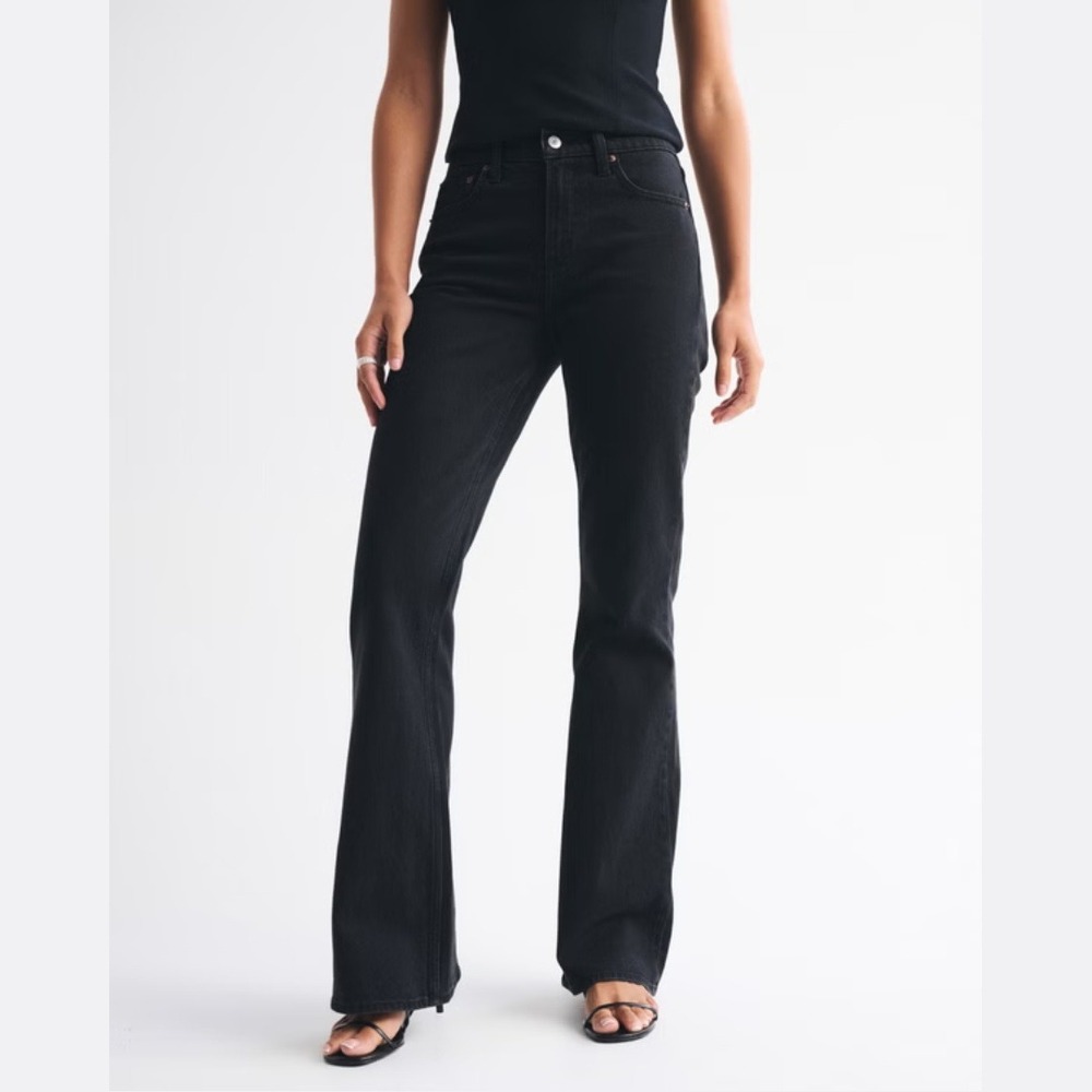 Abercrombie | The Flare Vintage Stretch Ultra High Rise Jeans in Black